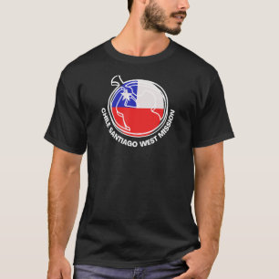 Camiseta Missão Orgulhosa Mão Mórmon do Oeste de Santiago d