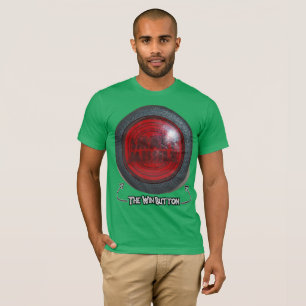 Camiseta Míssil esperto - o botão da vitória