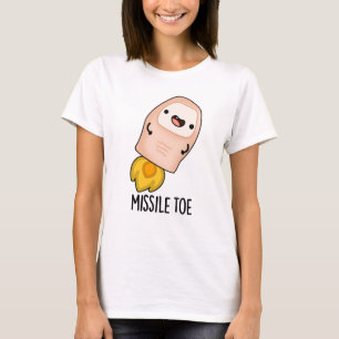 Camiseta Míssil Toe Cute Mistletoe Pun