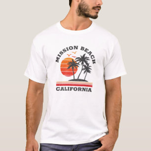 Camiseta Mission Beach Retro Souvenir Gift
