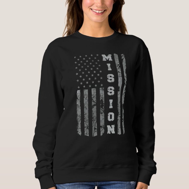 Camiseta Mission Texas American Flag (Frente)