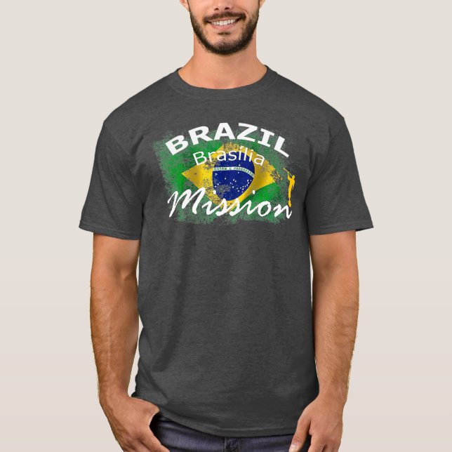 Camiseta Missionário da Missão LDS Brasília Mmon (Frente)