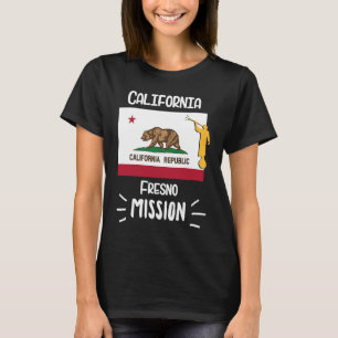 Camiseta Missionário da Missão LDS da California Fresno Mor