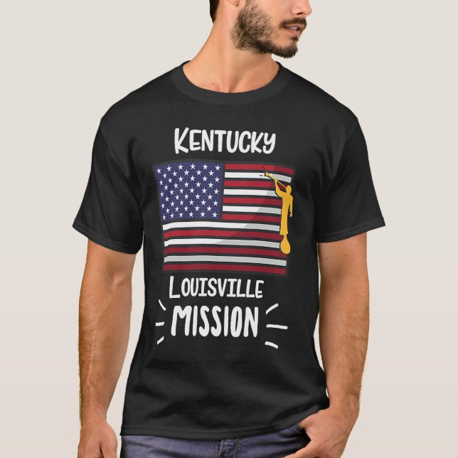 Camiseta Missionário da Missão LDS do Kentucky Louisville M (Frente)