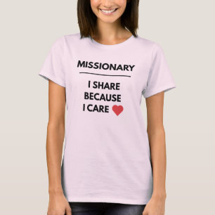 Camiseta Missionário Share Care™ LDS Mulheres, Cores, Estil