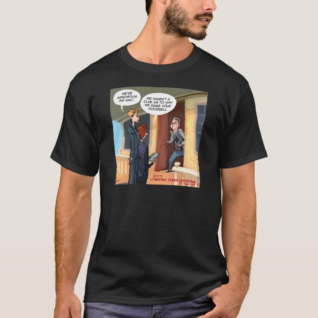 Camiseta Missionários Agnósticos Divertidos (Frente)