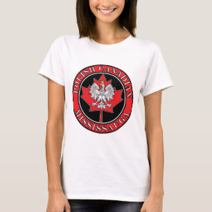 Camiseta Mississauga Round Polonês Folha