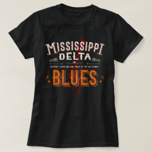 Camiseta Mississipi Delta blues violão