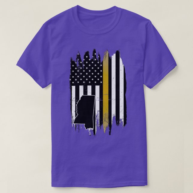 Camiseta Mississipi - Polícia dispara design com Dispatcher (Frente do Design)