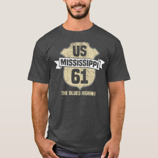 Camiseta Mississippi EUA 61 A autoestrada Blues