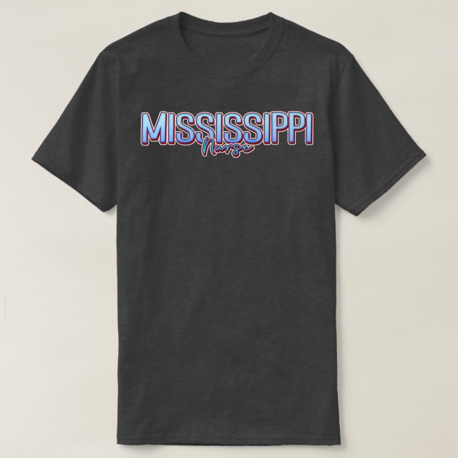 Camiseta Mississippi Nurse 1 (Frente do Design)