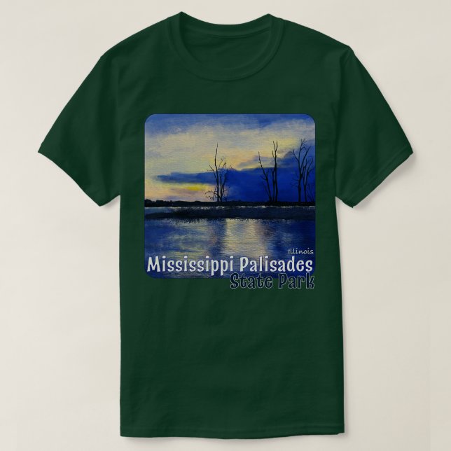 Camiseta Mississippi Palisades State Park Illinois 1 (Frente do Design)