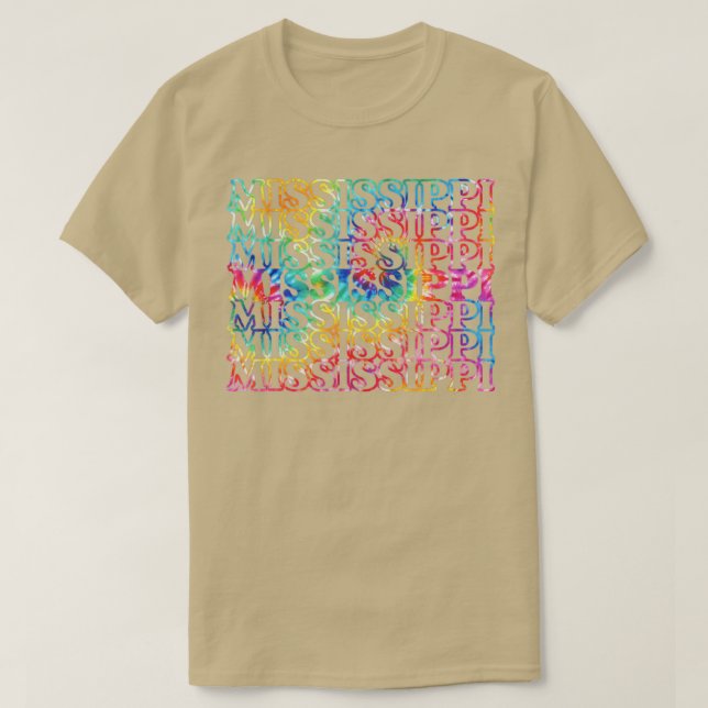 Camiseta Mississippi Tie Dye (Frente do Design)