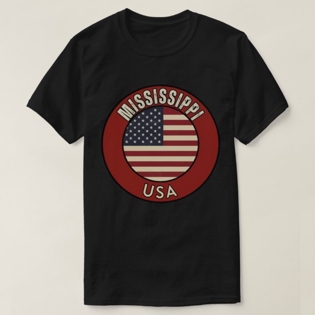 Camiseta Mississippi United States of America (Frente do Design)