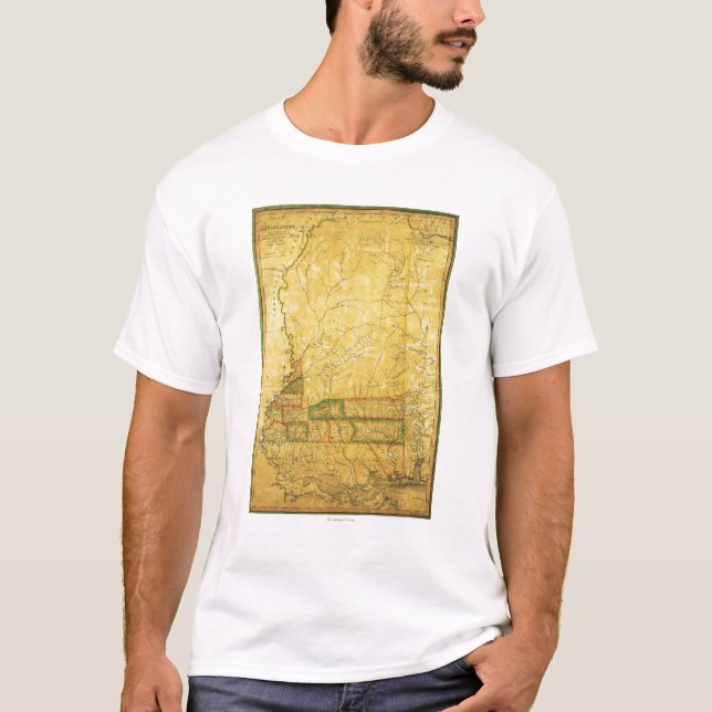 Camiseta MississippiPanoramic MapMississippi (Frente)