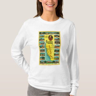 Camiseta Missões espanholas da exibição de Califórnia