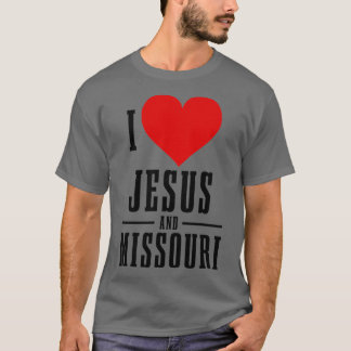 Camiseta Missouri I Love Jesus And Missouri Christian 1 