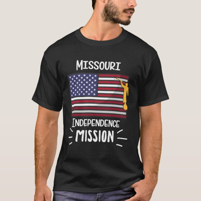 Camiseta Missouri Independence Mormon LDS Mission Missionar (Frente)
