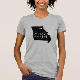 Camiseta Missouri Nascer e Raised State Tee