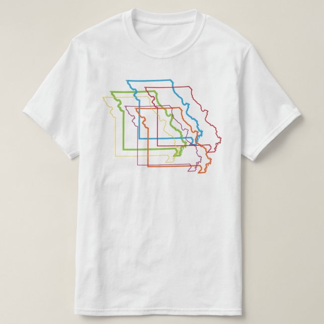 Camiseta missouri orgulho blur (Frente do Design)