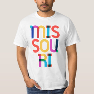 Camiseta Missouri Retro Vintage Pop Art Anos 80 Tipo