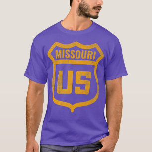 Camiseta Missouri - Rodovia norte-americana distante, aspec
