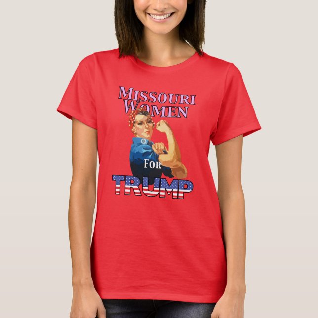 Camiseta Missouri Women For Trump T Shirt (Frente)