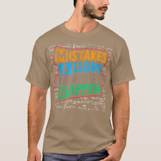 Camiseta Mistakes Allow Thinking To Happen Math Lovers Back
