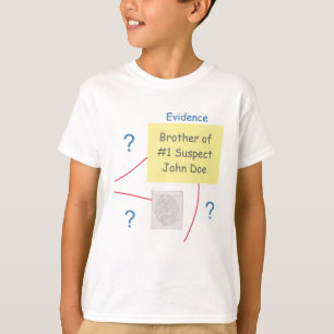 Camiseta Mistério Crime Resolvendo Provas Irmão Conselho