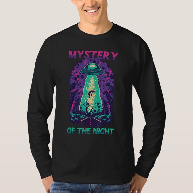 Camiseta Mistério De Abdução De alienígenas Do Ar Voador No (Frente)
