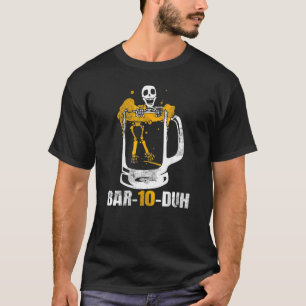Camiseta Mistério de esqueleto do barman Bar 10 D