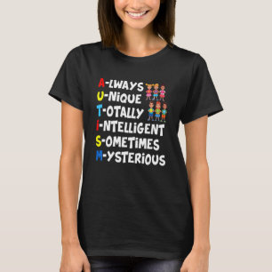 Camiseta Mistério Sempre Único Totalmente Inteligente Em Al