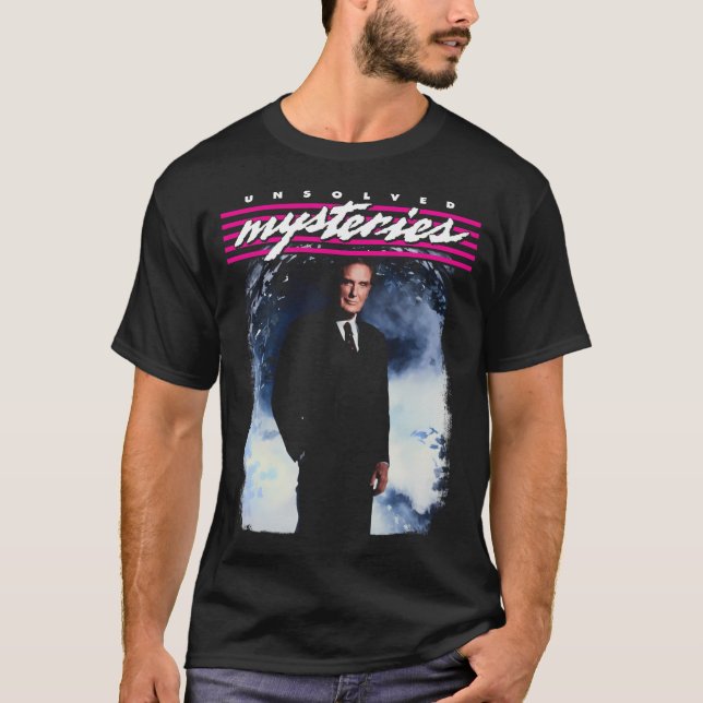 Camiseta Mistérios por resolver - Robert Stack (Frente)