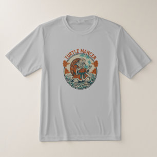 Camiseta Místico de Tartaruga Mágico Ondas Oceânicas Arte J