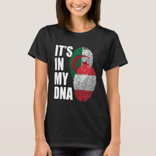 Camiseta Mistura Austríaca e Argélia DNA Bandeira Herança