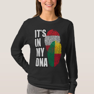 Camiseta Mistura Austríaca e Beninense de DNA Bandeira Hera
