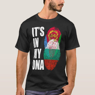Camiseta Mistura Búlgara e Eritreia de DNA Bandeira Herança