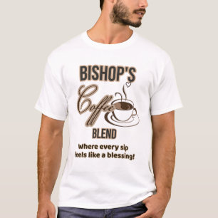 Camiseta Mistura de café de bispos