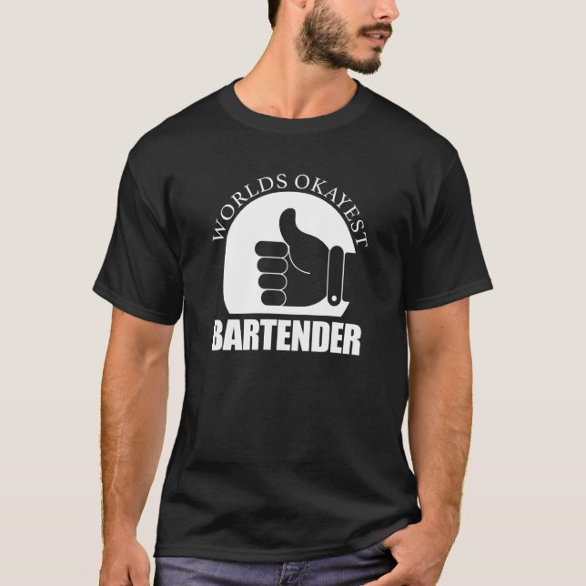 Camiseta Mistura de coquetéis de Bar de bartender mais conh (Frente)