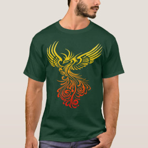 Camiseta Mistura de cor amarelo-alaranjada da Phoenix artís