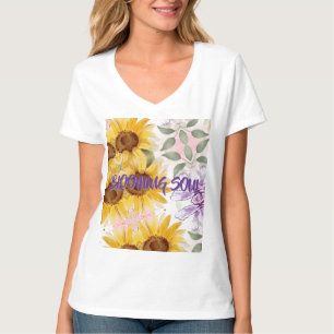 Camiseta Mistura de Design de Girassóis