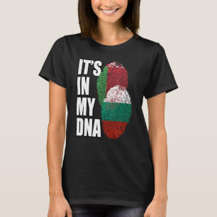 Camiseta Mistura de DNA búlgaro e bielorrusso Bandeira Hera