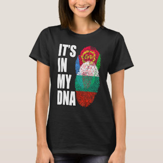 Camiseta Mistura de DNA búlgaro e eritreu Bandeira Herança