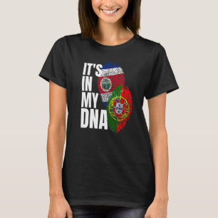 Camiseta Mistura de DNA da Bandeira da Herança Portuguesa C