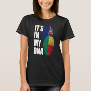 Camiseta Mistura de DNA de Neozelandês e Beninense Bandeira