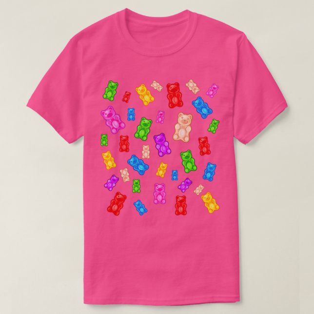 Camiseta Mistura de doces do Urso Gummy (Frente do Design)