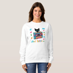 Camiseta Mistura de gatos e retrorreflectores, fita cassete