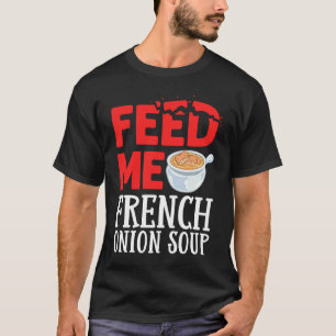 Camiseta Mistura de Sopa de Cebola Francesa Tacho Queijo Ja