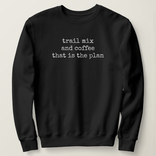 Camiseta Mistura de trilha e café (Frente do Design)