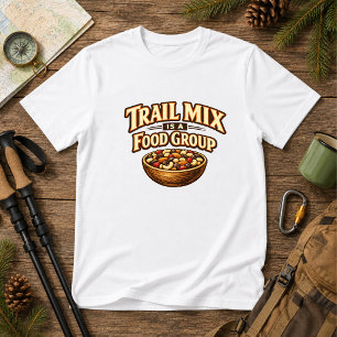 Camiseta Mistura de Trilha É um Grupo Alimentar Caminhada n